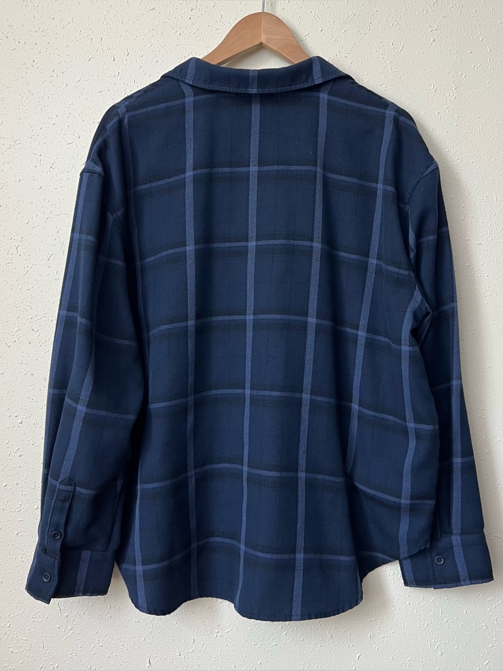 ANINE BING Sam Shirt - Blue Plaid Size M - Picture 6 of 13